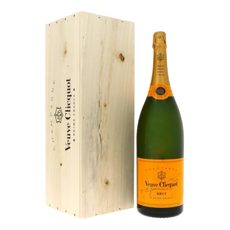VEUVE CLICQUOT CHAMPAGNE BRUT-6T (1 pz) CASSA IN LEGNO MATHUSALEM
